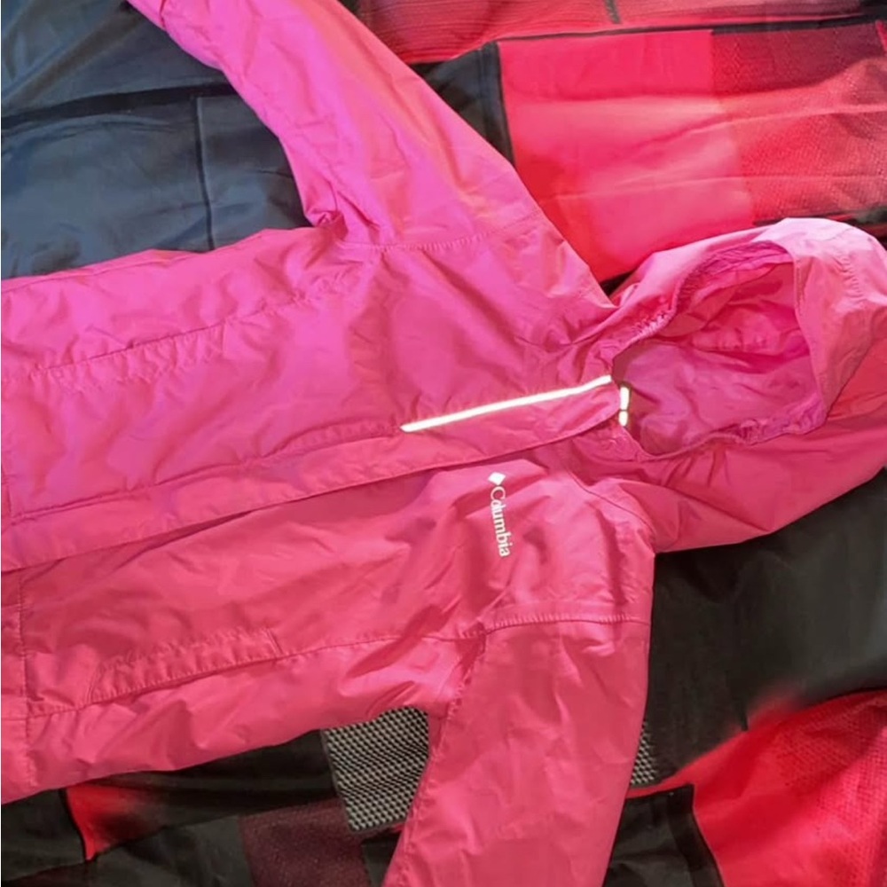 Columbia Kids Bright Pink Raincoat